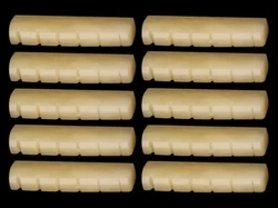 10x Guitar UNBLEACHED BONE Nut 43x6x9mm E-E:36mm Luthier Bridge Builder