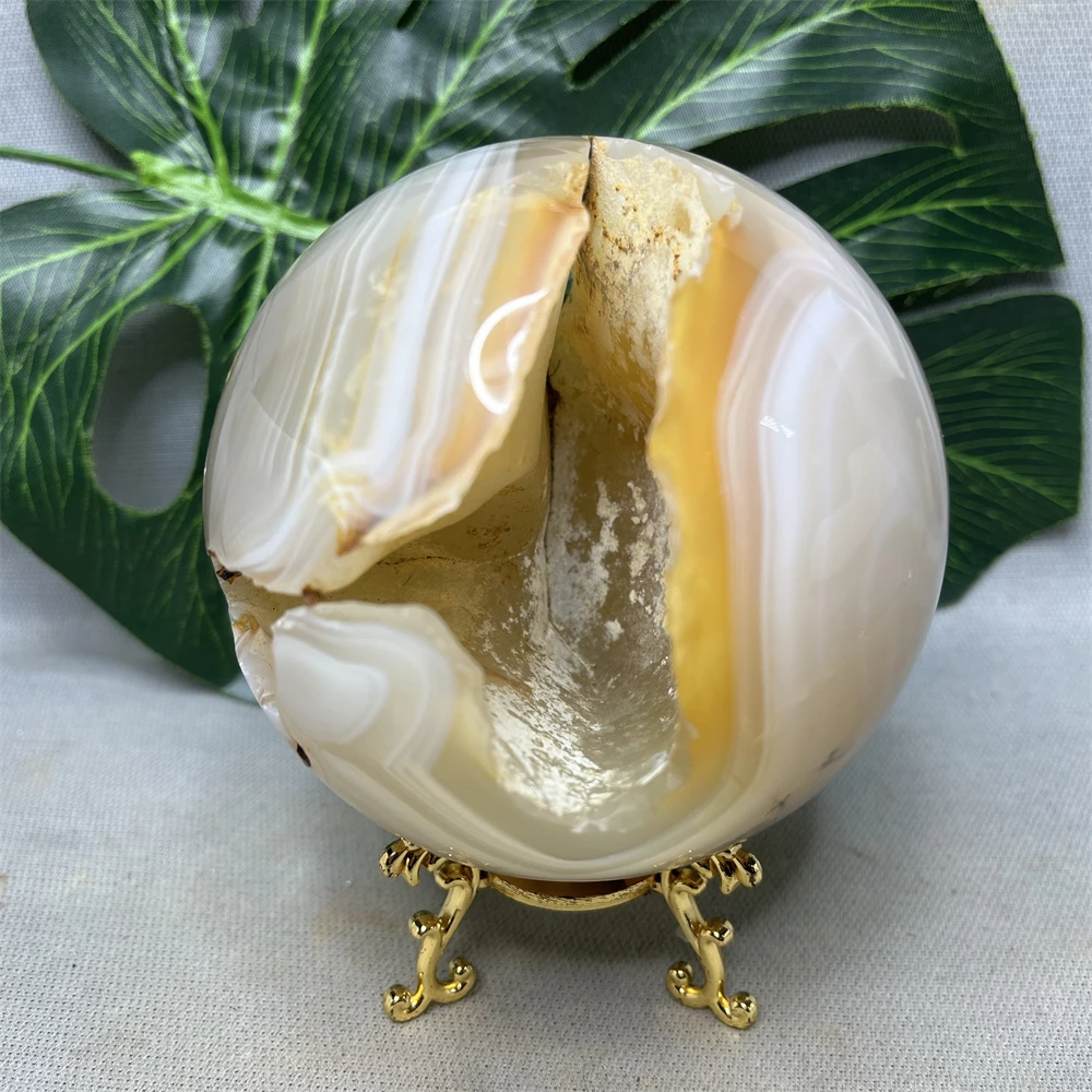 Natural Gemstone Ball Agate Geode Original Mineral Specimen Small Tree Crystal Home Room Feng Shui Decoration Witchcraft altar