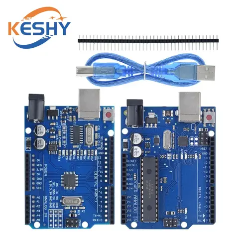 UNO R3 Development Board ATMEGA328P CH340 / ATEGA16U2 Compatible For Arduino with Cable R3/R4 UNO Proto Shield Expansion Board