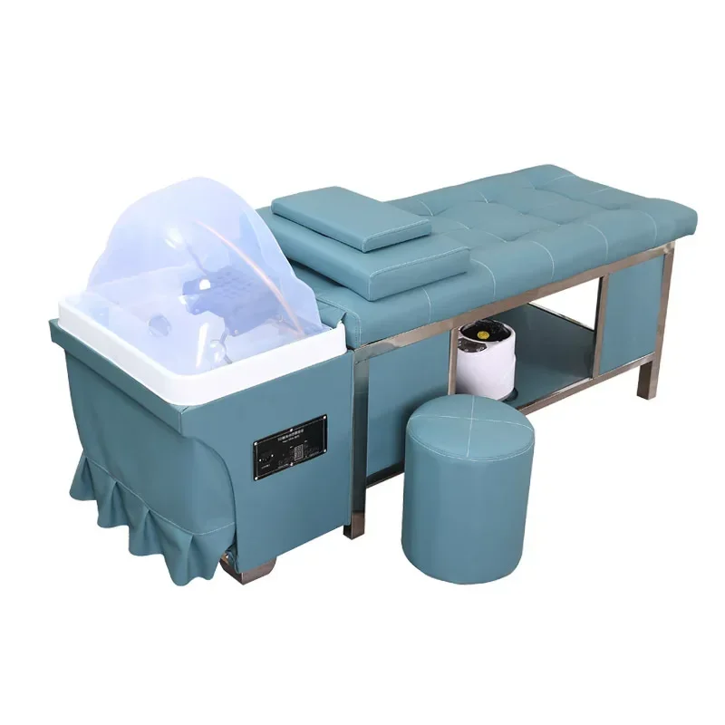 High-end head treatment Multi-functional head treatment bed SPA fumigation automatic constant temperature water cyclemassage bed