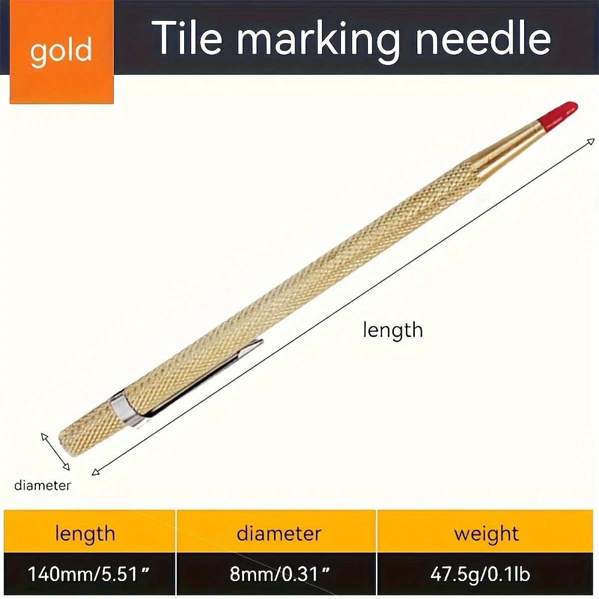 4pcs Tile Glass Wood Ceramics Metal Golden Welding Marking Engraving Tools Scriber Engraved Pen