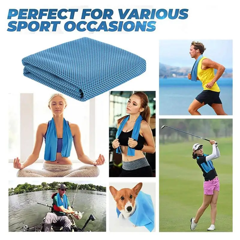 Instant Cooling Relief Towel Fitness Sports Gym Running Quick Dry Cool Towel Outdoor Cooling Towel 30x80cm Quick-dry Towels