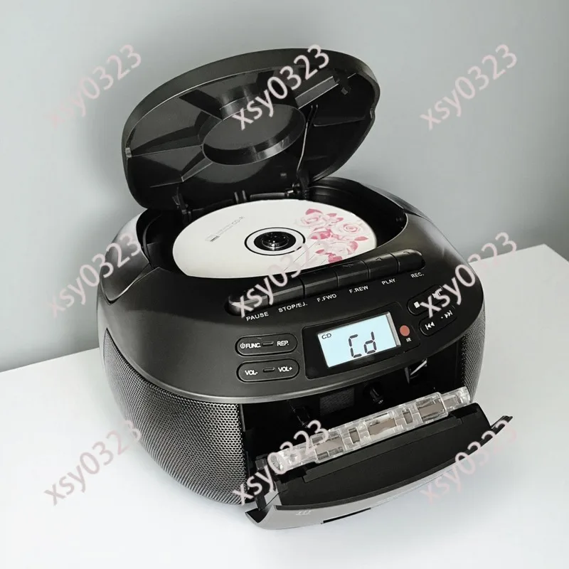 Multifunctional CD Tape Player Recorder Portable Audio Learning Playback Device