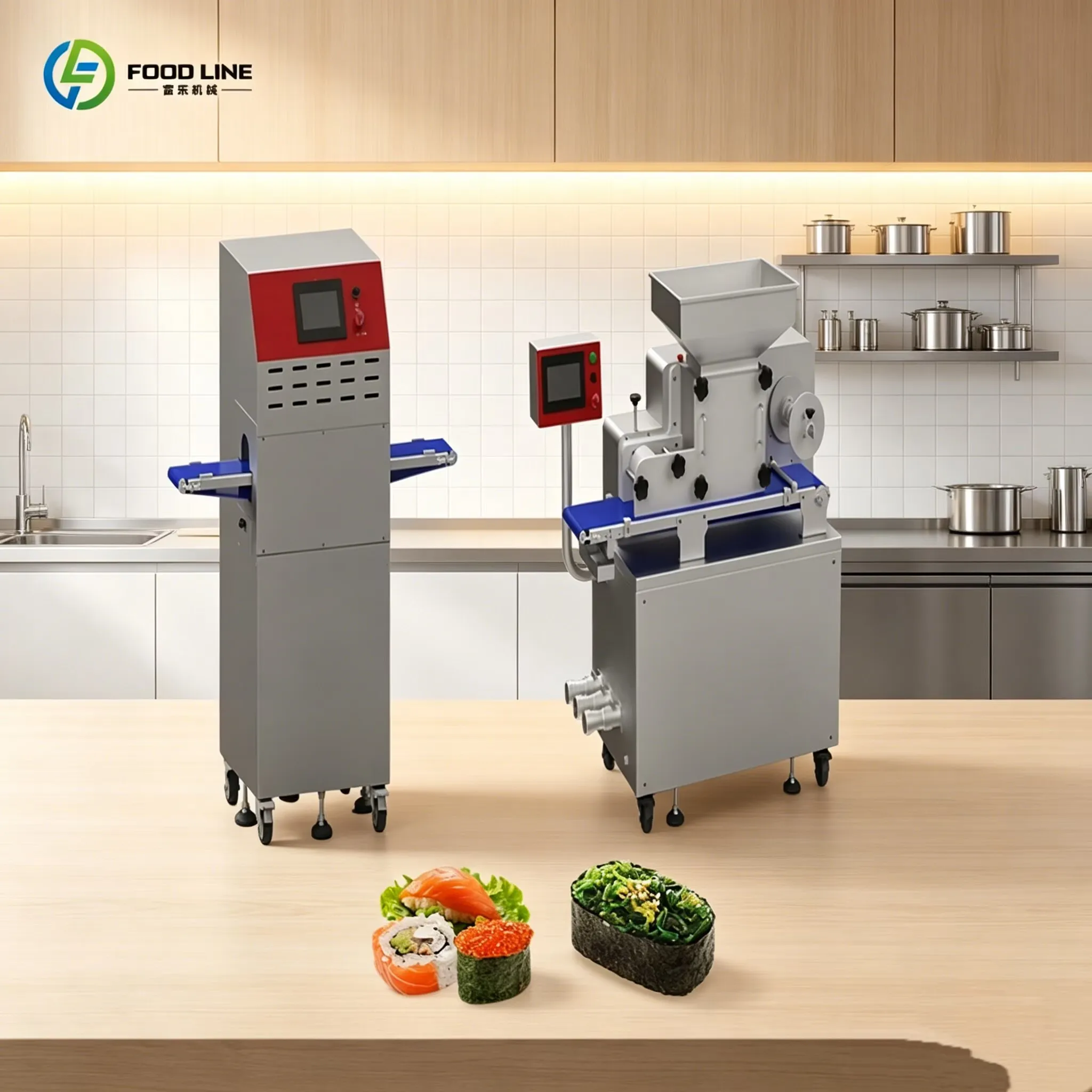 Suzumo Sushi Roll Machine Automatic Rice Ball Forming Maker for Commercial Kitchen Sushi Production Customize