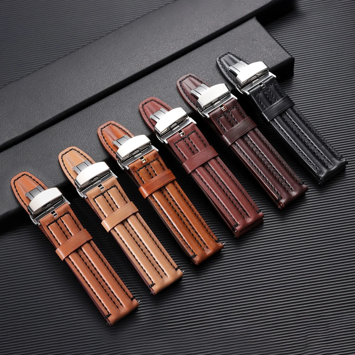 Pulseiras de Relógio em Couro - Smartwatch Vintage Watches For Men avaliação e preço