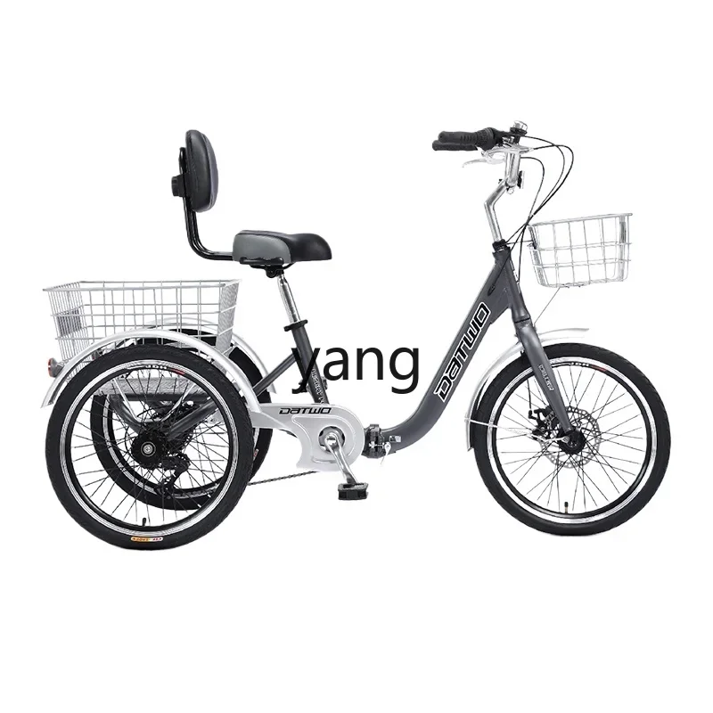 

LMM three-wheel pedal self-powered and lightweight small scooter pedal mini adult single model