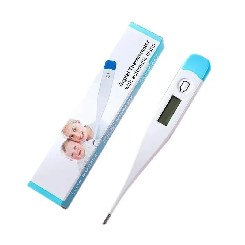 Portable Electronic Thermometer (1PC) - Precise Home Thermometer for Fever Monitoring & Health Care (Axillary/Oral/Forehead)