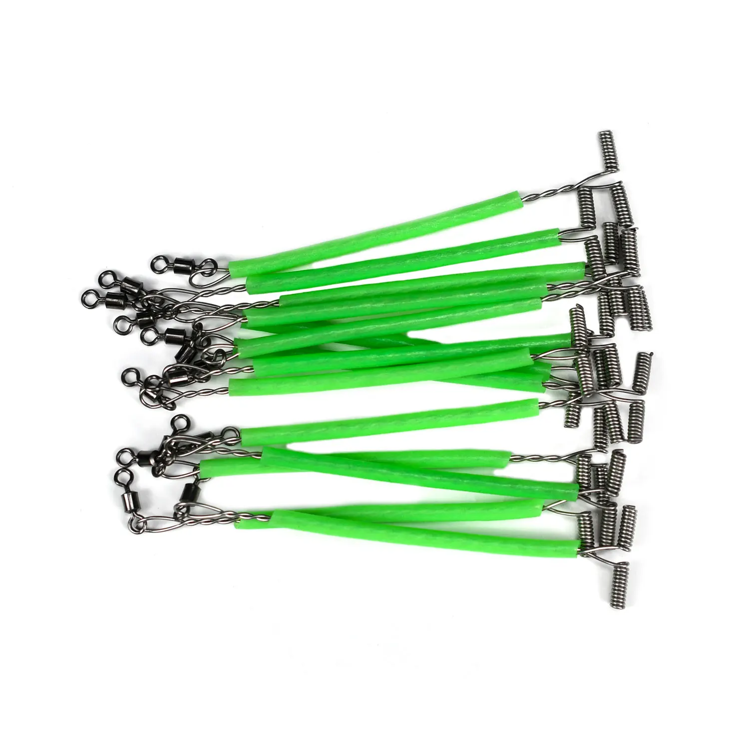 Topranc  Sea Fishing Anti-Tangle T-Shaped Swivels Durable Connectors Fluorescence Bushing Tube Balance Connecto Pesca Iscas Tool