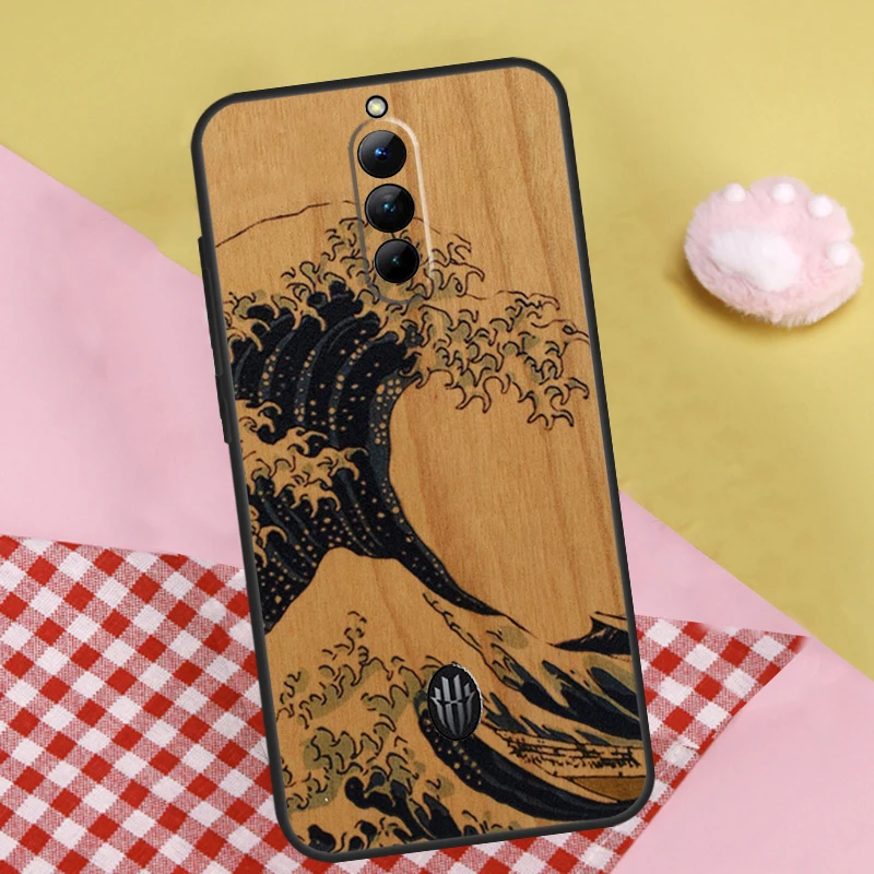 Wolf Bike Butterfly Wood Case For ZTE Nubia Red Magic 8 Pro 8S Pro Plus Redmagic 6 7 6S 7S Pro 5S 5G 6R Back Cover