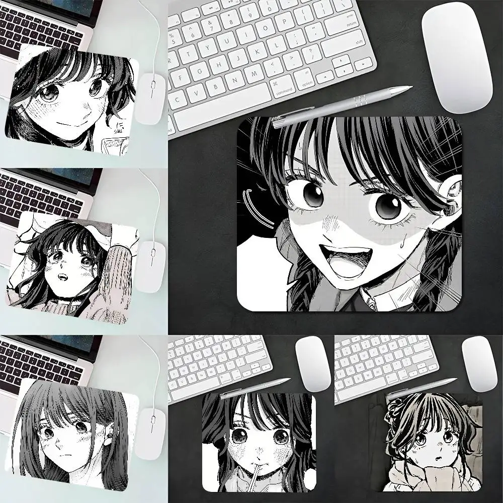 K-Kaoruko Waguri Hana Wa Mousepad Small LockEdge Mouse Pad For Gamers Computer Desk Pad Rectangular Anti-slip Rubber