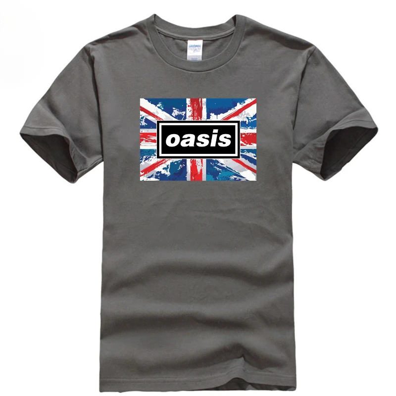 T Shirt O-Oasis Band Vintage Tee Shirt Short Sleeve O Neck T-Shirt  Cotton Gift Idea Clothes