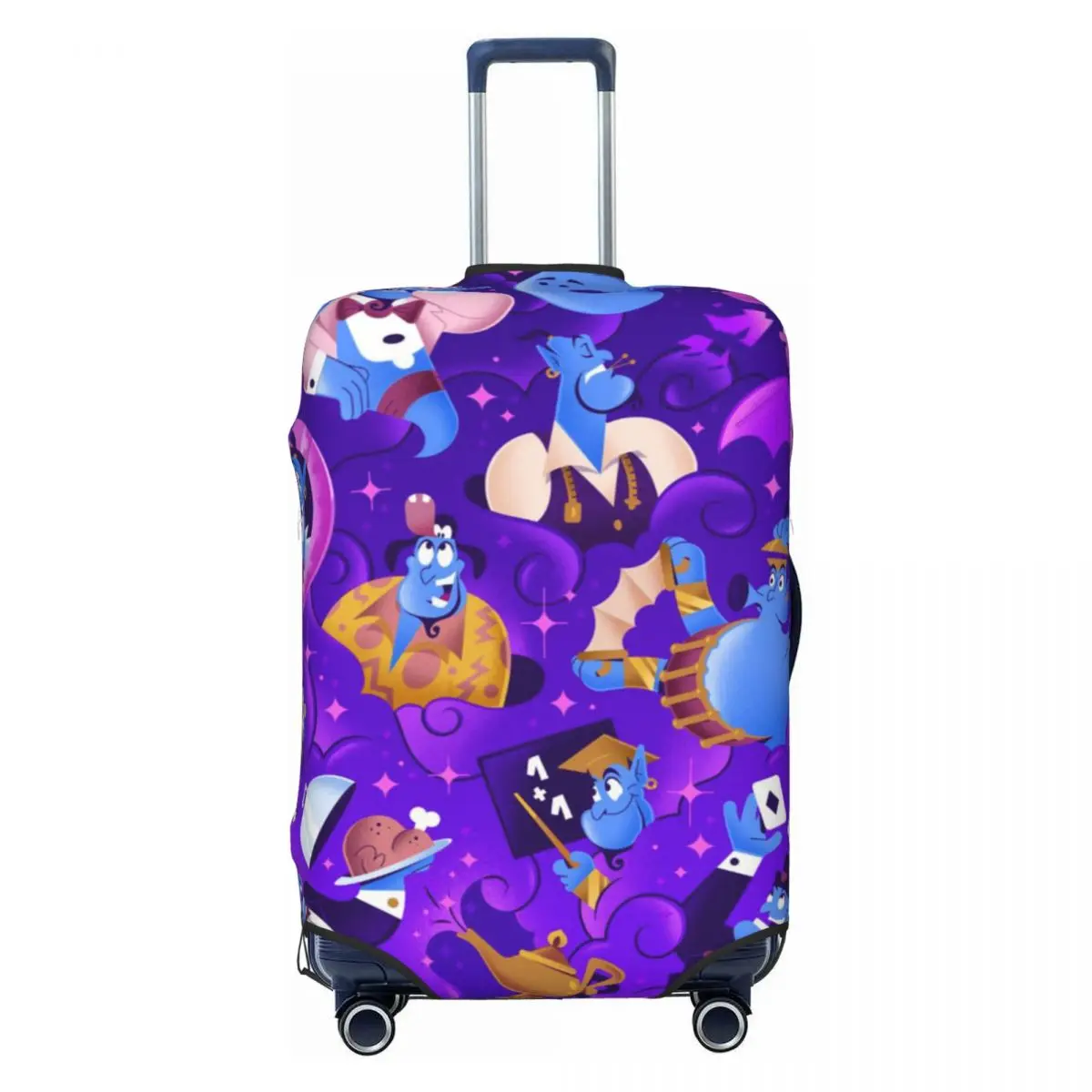 

Custom Cute Cartoon Aladdin Luggage Cover Elastic Travel Suitcase Protective Covers Fits 18-32 Inch