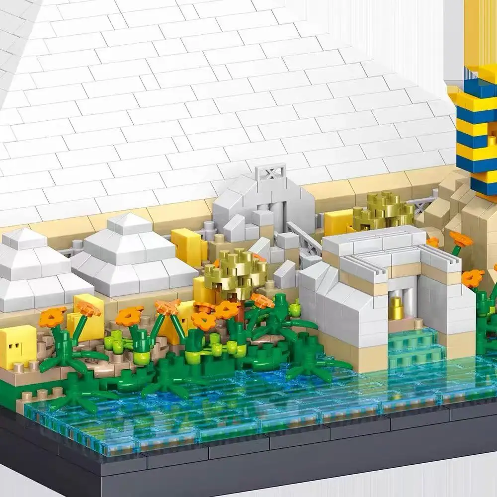 MOC Creatieve Expert Art Model Bouwstenen Egypte Piramide Sphinx Architecure Bricks DIY Monteren Puzzel DIY Speelgoed Kinderen Geschenken