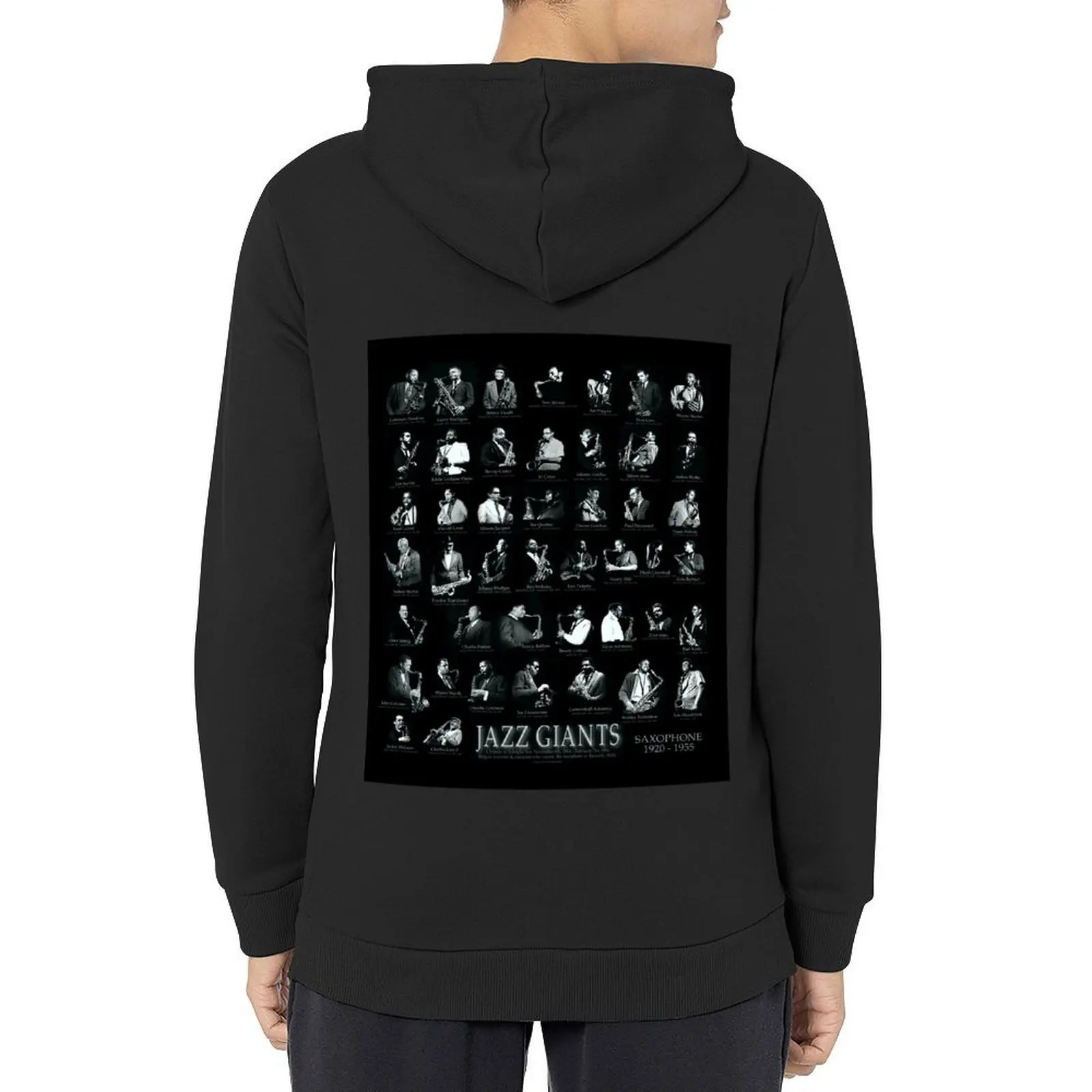 

JAZZ GIANTS SAX,Coltrane,Young,Getz,Shorter,Pepper,Garbarek,Desmond Hoodie mens clothing hoodies and sweatshirts new