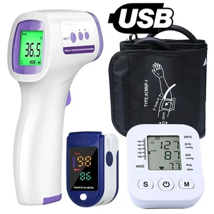Digital Blood Pressure Meter arm, tensileters, cuff, fever thermometer, infrared medical thermometer, finger oximeter suit 6 Main Sales Measure Blood Pressure - №6