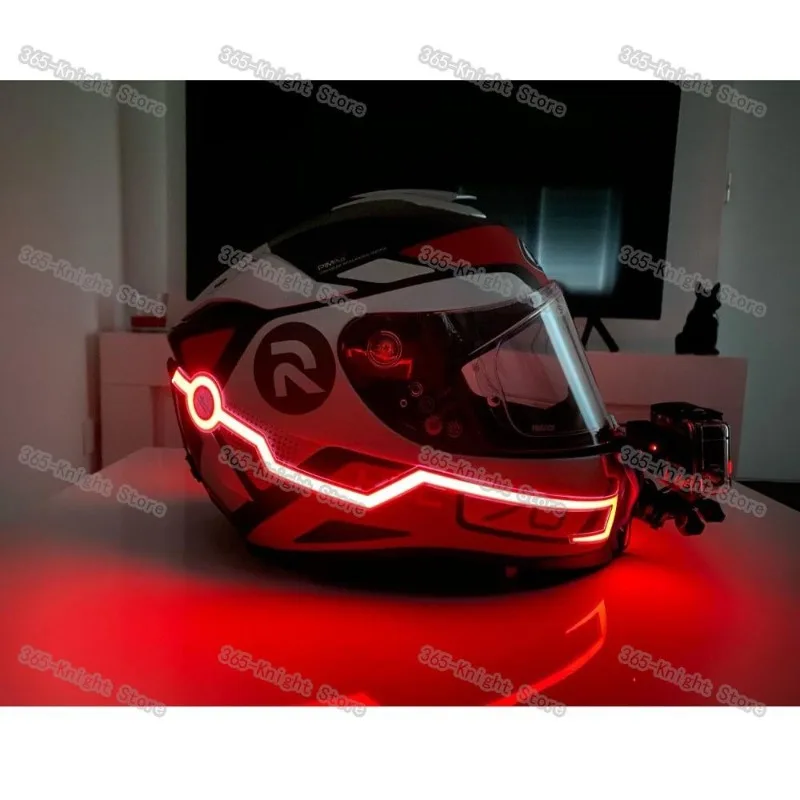 Cycling Motorcycle Helmet LED Cold Light Self-adhesive Reflective Luminous Sticker Strip Waterproof Helmet Decoration