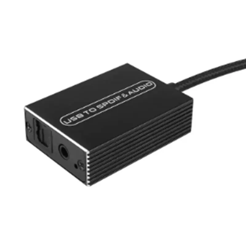 HOT!A72T USB To Fiber Optic Audio Converter For Computer PS4/5 Connection Amplifier Adapter Fiber Optic Audio Converter