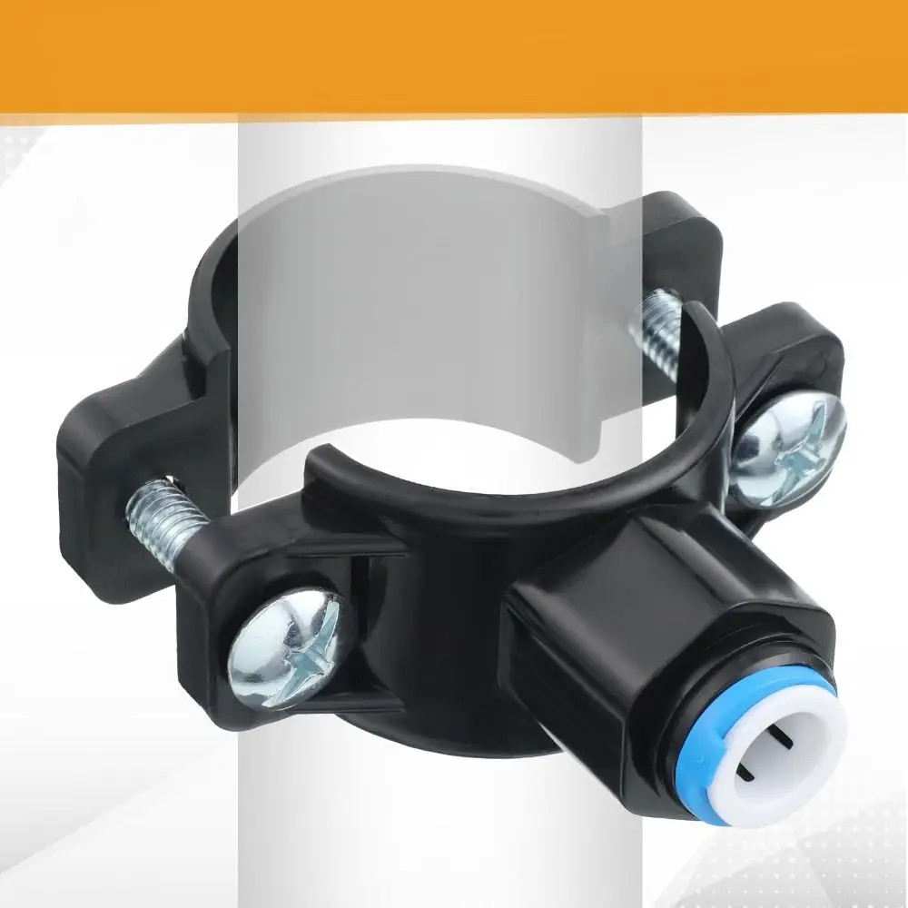 Quick Connect Drain Saddle Valve Saddle Clamp Leak Proof Water Filters Valve Clamp Adjustable Hose Pipe Adapter