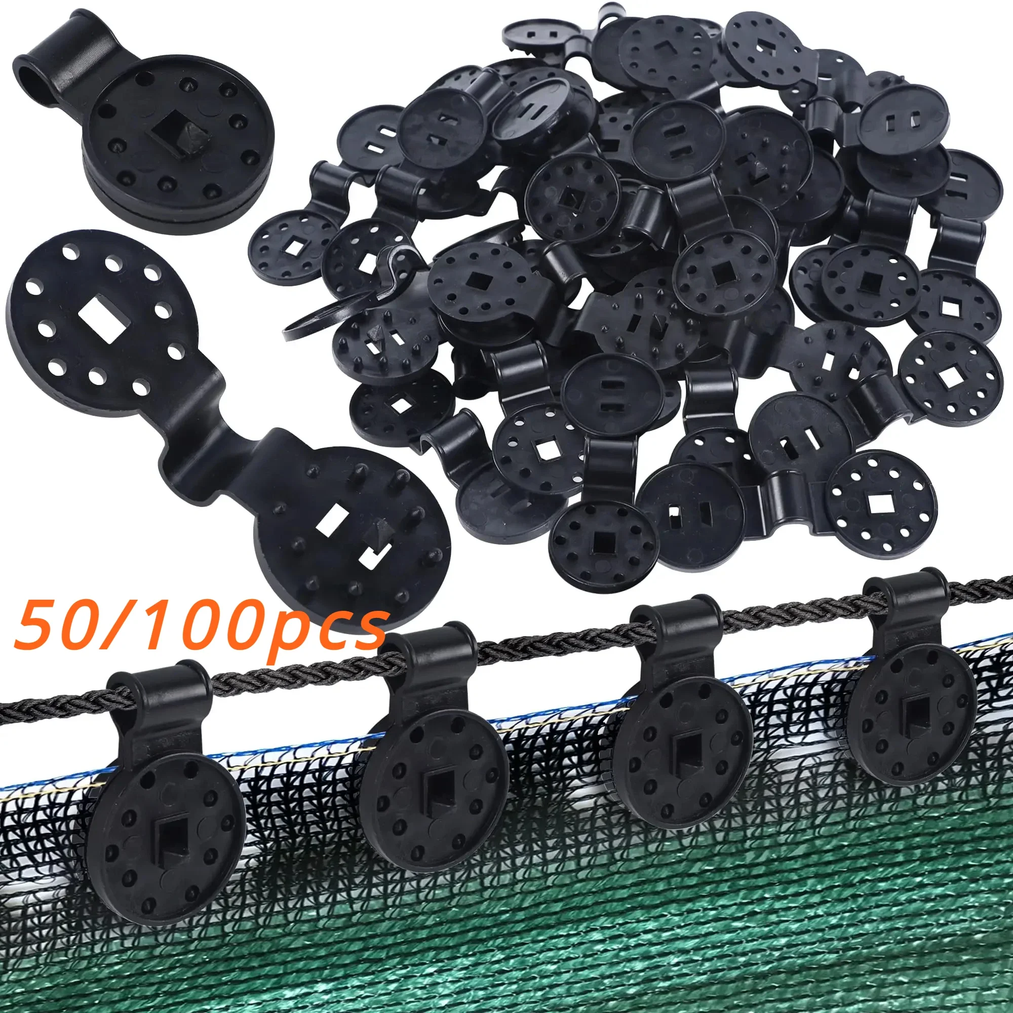 

UV Resistant Shade Cloth Fasteners Grommet Clips for Outdoor Greenhouse Garden Mesh Sunshade Camping Parasol Awnings