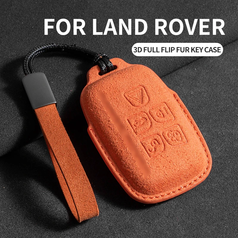 Car Key Fob Cover Fits For Land Rover Range Rover, Defender, Discovery, Velar, Evoque, Freelander, Universal Key Protective She