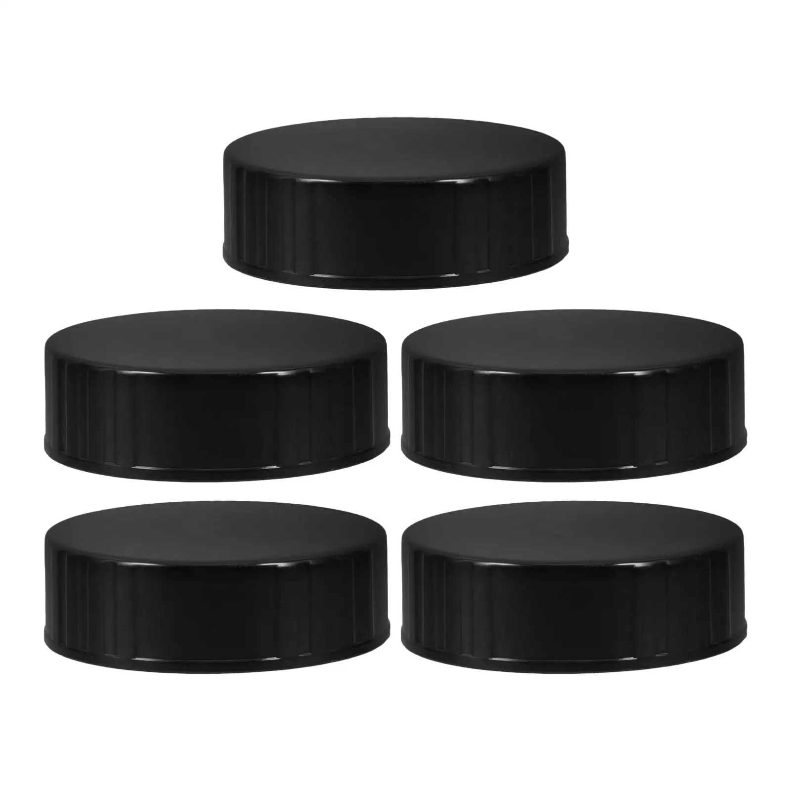 

5pcs Plastic Lid Screw Caps for 38mm Bottles Reusable Screw Caps Cap Black Beer Glass