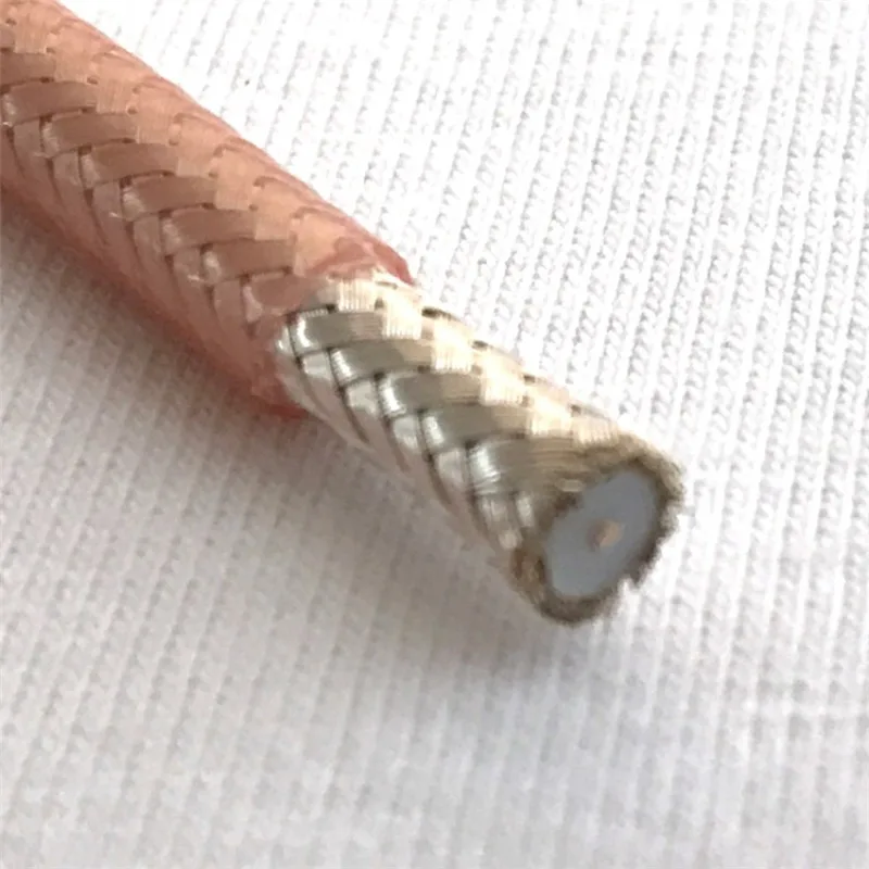 RG400 RF Coaxial Cable 50Ohm Double Shielded Low Loss Coax Wire 3 Meter High Frequency Coaxial Cable for Ham Radio Antenna