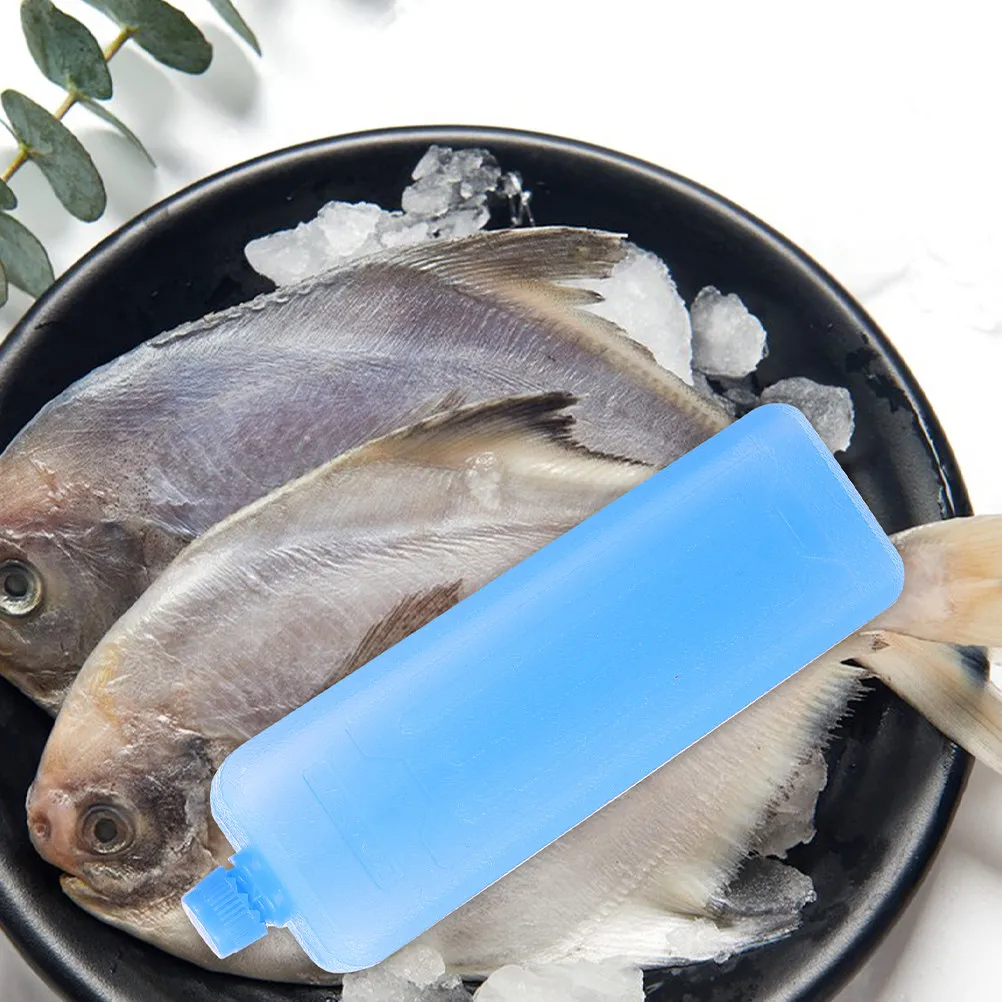 6Pcs Ice Packs Cooling Box Reusable Freezer Pack Leakproof Stable Rubber Cooler Ice Blocks for Food Beverage Milk Cake Transport