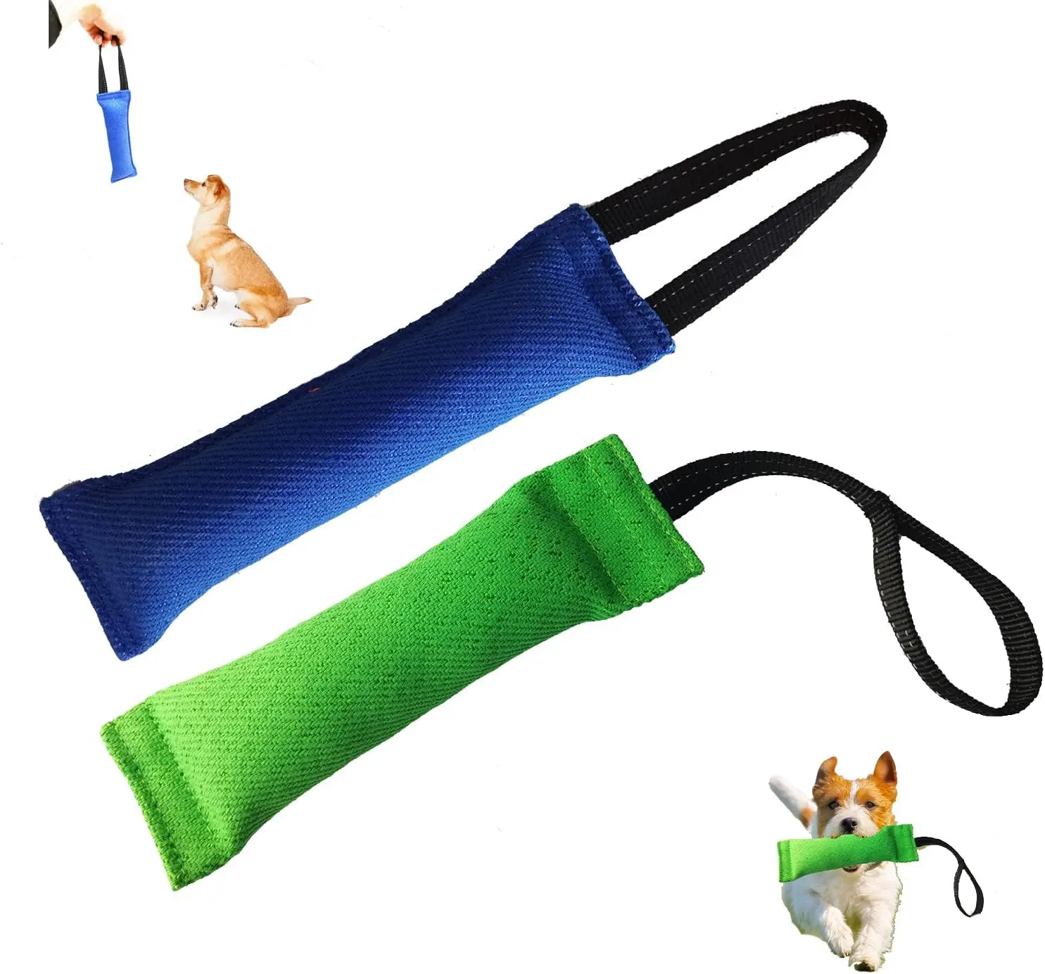 

Pet Training Supplies Hemp Dog Bite Pillow Tug Toy Training Stick K9 Dog Bite Sleeve Dog Training Equipment 2pcs