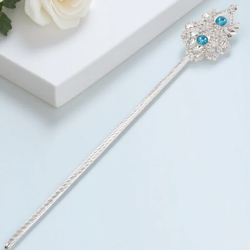 Bastón de disfraz con diamantes de imitación para mujer y niña, bastón para caminar para Cosplay de Halloween, accesorio elegante, juguetes para niña pequeña, bastón para mujer