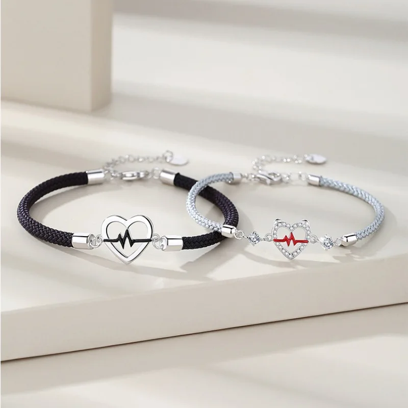 bracelet heartbeat Fashion Stethoscope Charm Bracelets Bangles for Women Nurse Doctor Special Gift