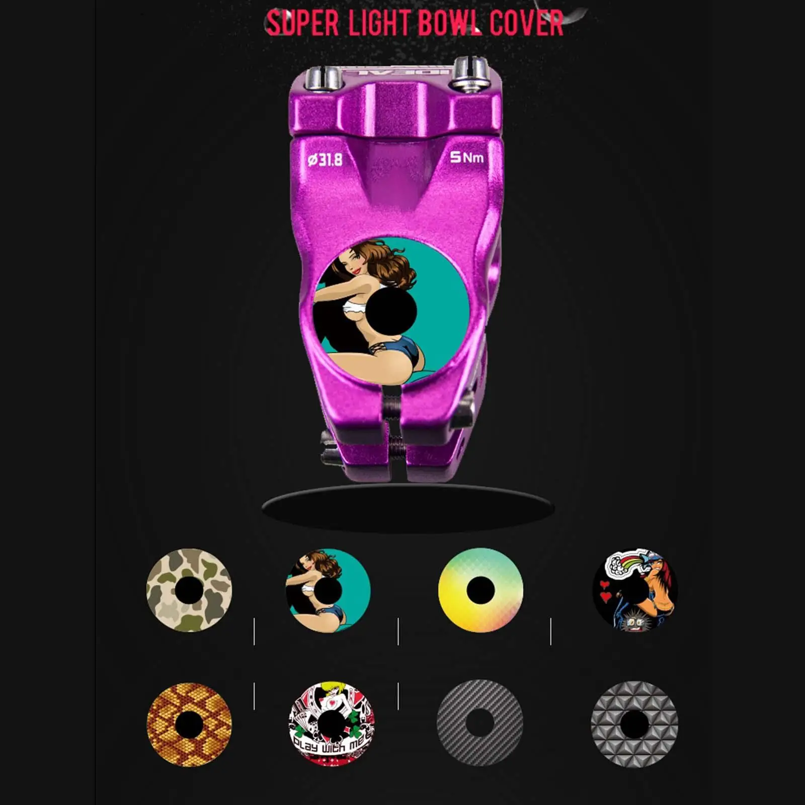 

Premium Bicycle Headset Stem Top Cover 1 1/8" for Road Bike Supplies