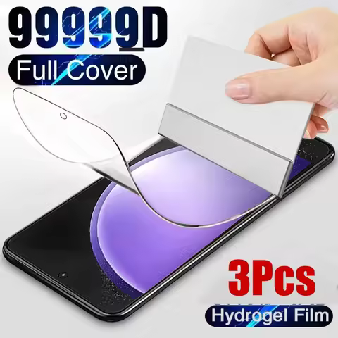 3Pcs Hydrogel Film Screen Protector For Samsung Galaxy S24 S23 S20 S21 S22 Ultra Plus FE Note 20 9 8 10 A51 A52 A53 A54