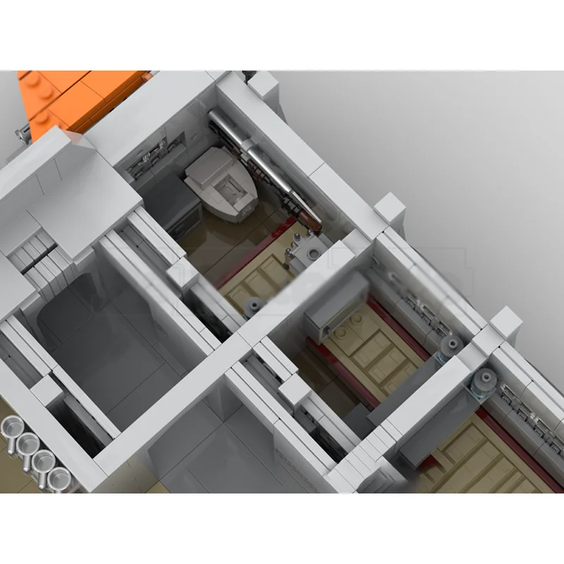 نجمة فيلم نموذج Moc قوالب بناء وحدات بسيطة منزل صغير نموذج التكنولوجيا كتل عيد الميلاد لتقوم بها بنفسك لعبة هدايا البناء