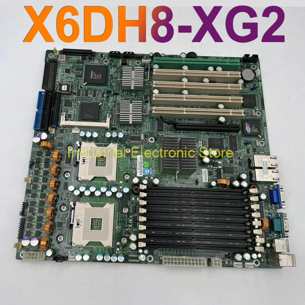 For Supermicro Dual-way CPU Workstation Game Power Leveling Host Dual 604-pin FC-mPGA4 Sockets Server Motherboard X6DH8-XG2 