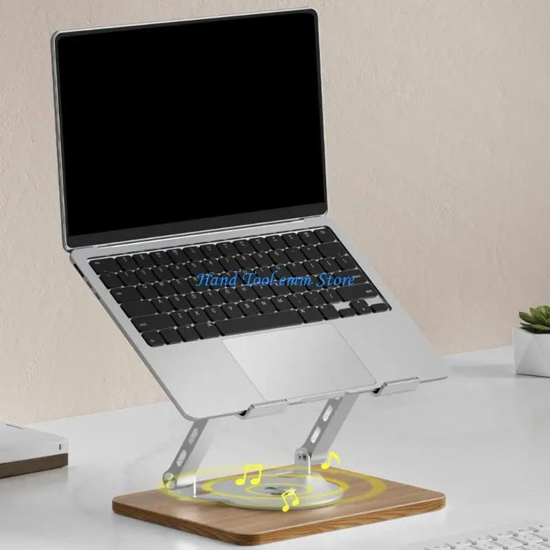 

H37F Portable Rotatable Laptop Stand Variable Height 360 Degrees Rotation for Cooling
