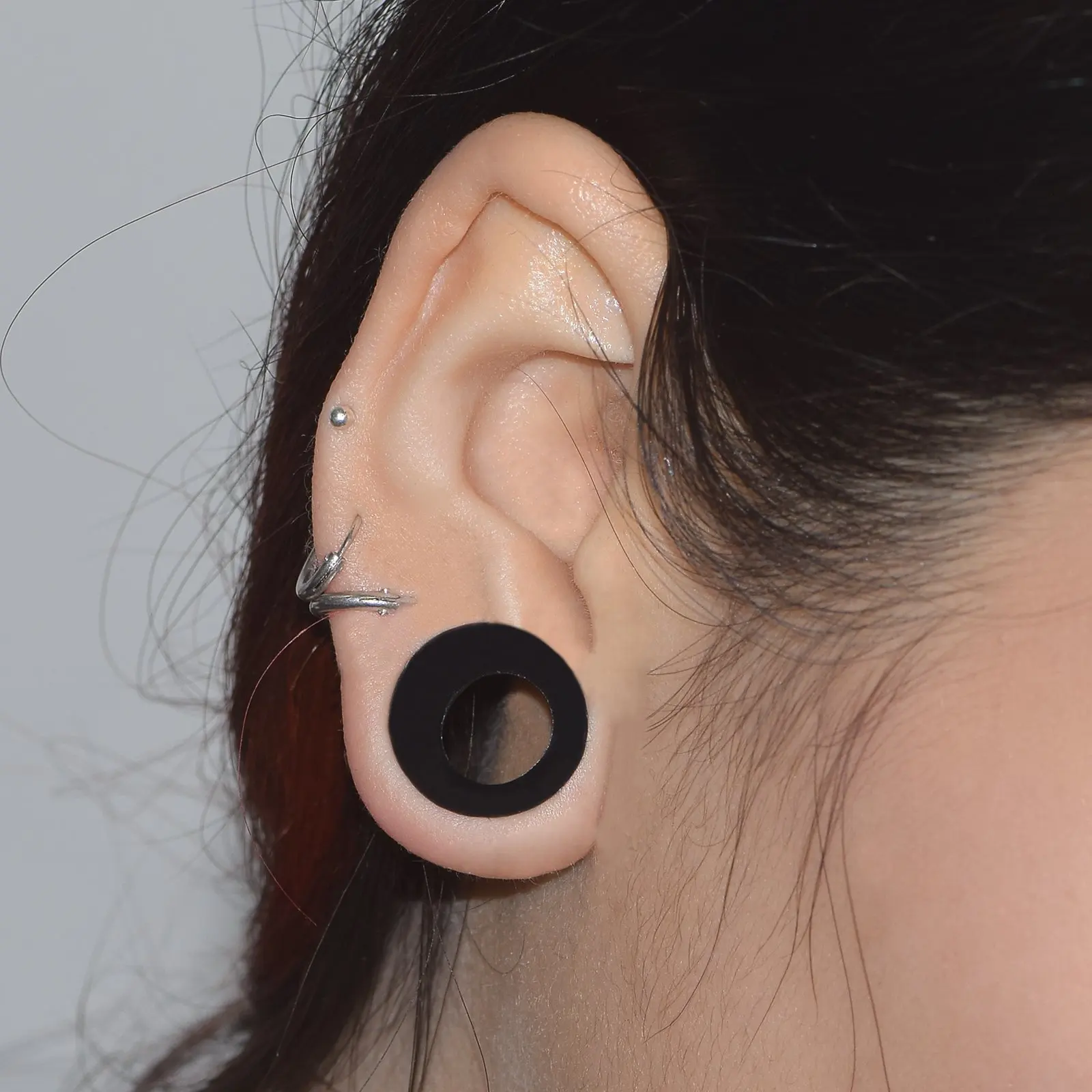 22pcs 8G-3/4 Ultra Thin Silicone Double Flared Flexible Tunnel Ear Stretching Plug Gauge Kit - 11 Pairs