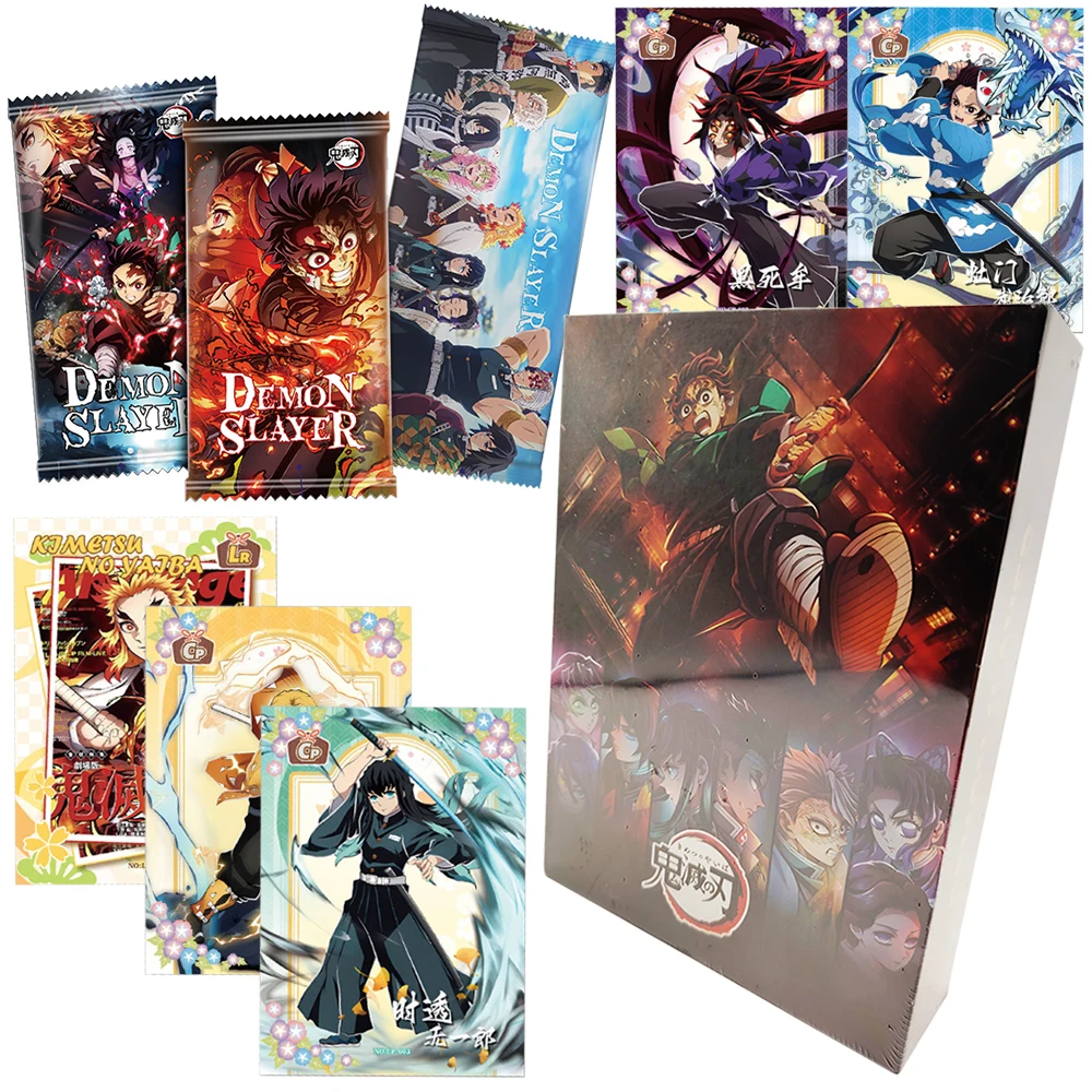 

Demon Slayer Collection Card Japanese Hot Blooded Youth Anime Beach Theme Character Card Children's Favorite Exquisite Gift Toy
