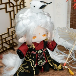 Ancient Costume Cloud Crane Coat Shoes For 20cm No Attribute Plush Stuffed Doll Dress up Clothing Outfits Cosplay Gift