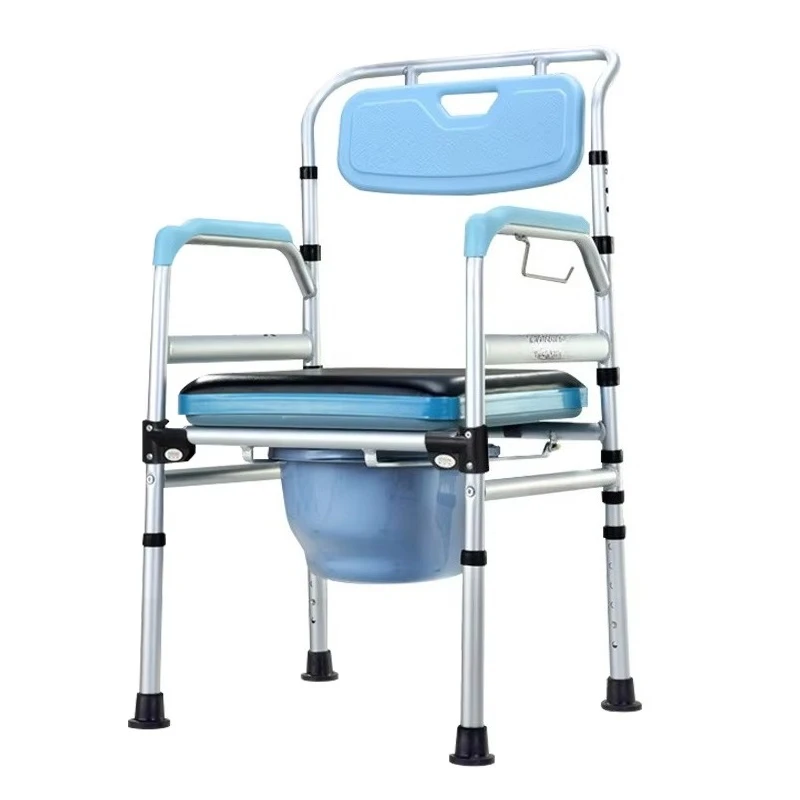 

Safety Toilet Support Lightweight Folding Toilet Chair Commode Chair for The Adults Elderly Disabled with Bedpan Commode Chair
