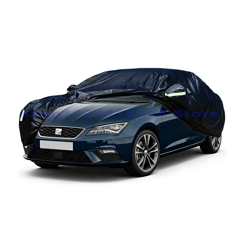 Car Cover Outdoor Protection Full Exterior Snow Cover Sunshade Dustproof Protection Cover For SEAT Leon