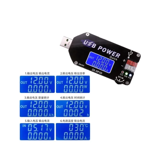 CNC USB adjustable voltage regulator power module, constant voltage and constant current mobile boost line fan speed controller