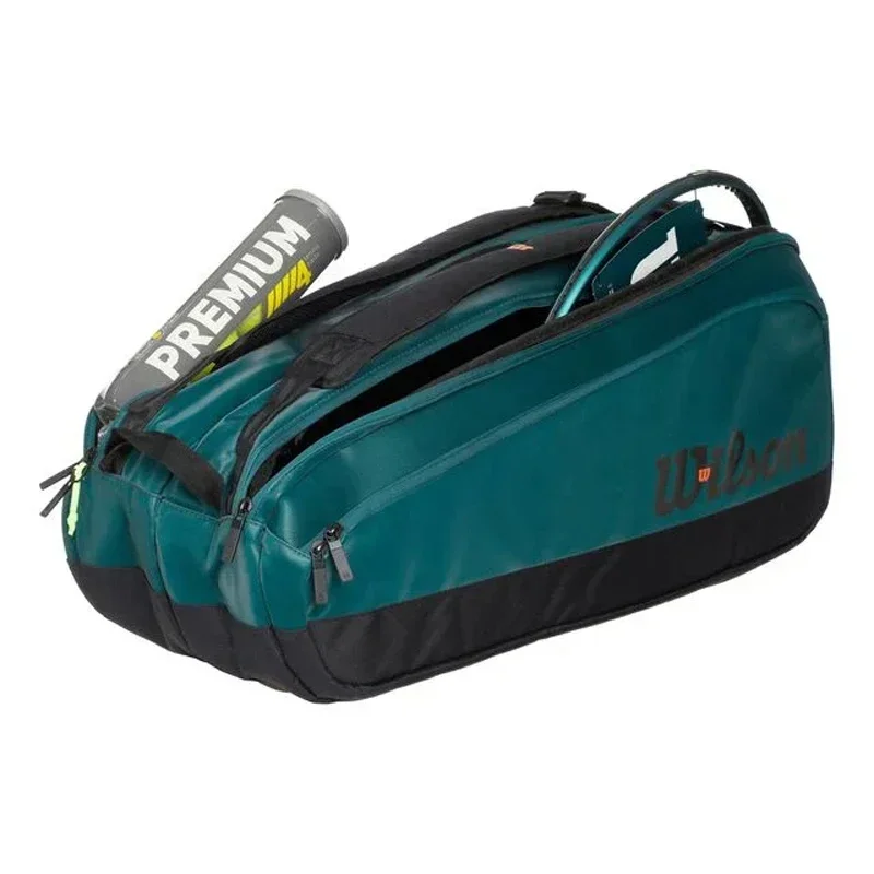 Sac à dos pour raquette de tennis, grand sac à dos, vert émeraude, doublure thermoguard, 01.2024 Blade Super Tour v9, 9 packs