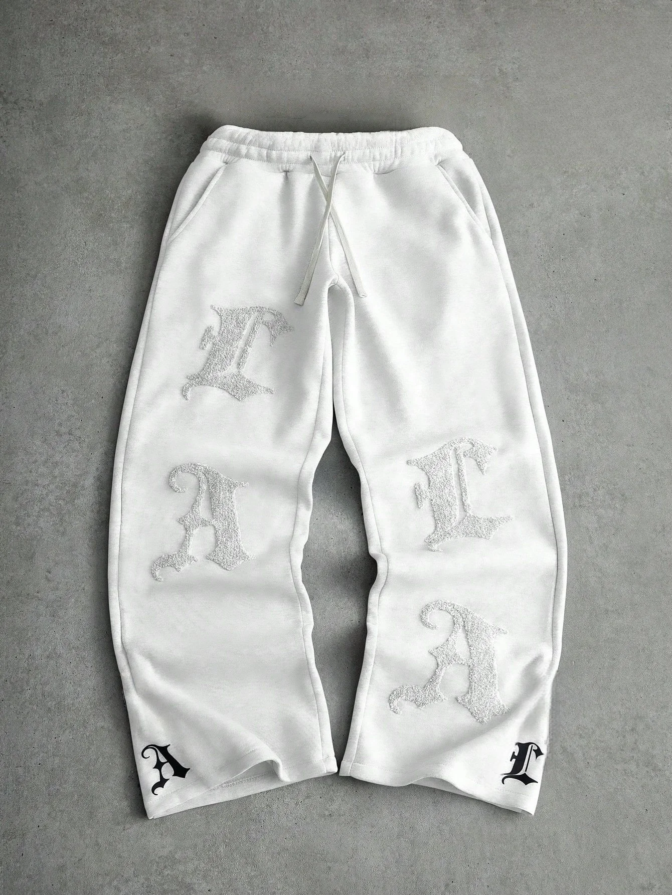 Y2K Retro Straight Sports Pants Quick Dry Vintage Effect Gothic Letter Graphic Print Breathable Daily Jogging Trousers Kids