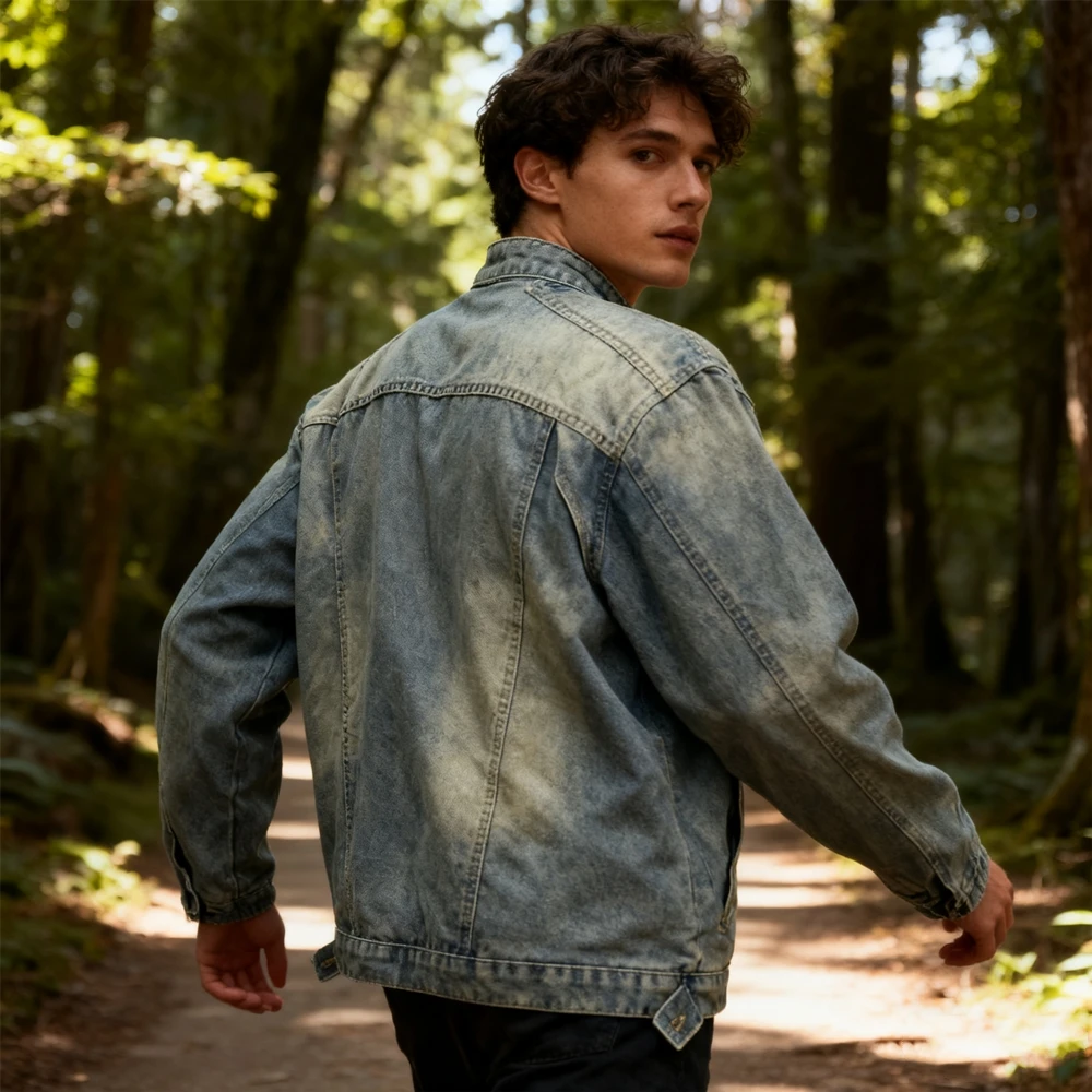 KUCLUT Moda Stile Americano Streetwear Qualità Top Allentato Oversize Cappotto Casual Abbigliamento Vintage Giacca di Jeans Uomo Donna