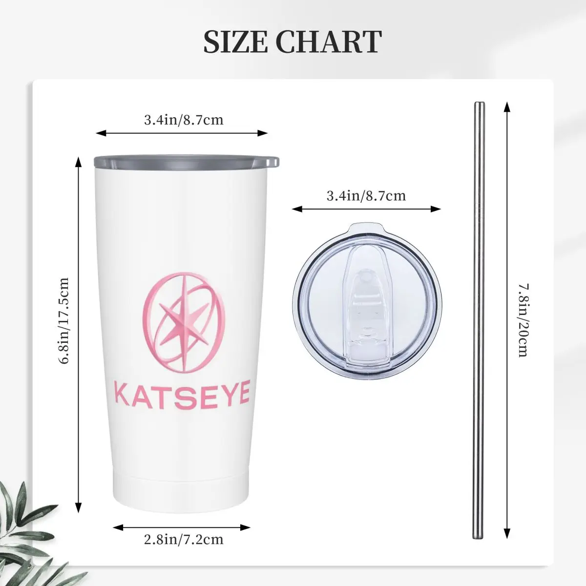 KATEYE Kpop Group Stainless Steel Tumbler Vacuum Insulated Mug Thermal Cold Cups Straw With Lid 20oz