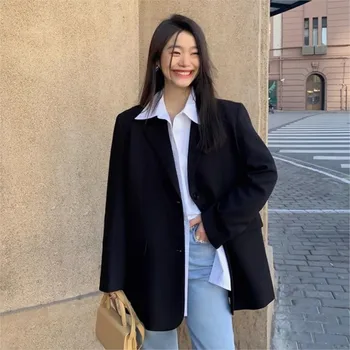 Giacca da abito B-TOTO con schienale ampio e spacco Temperamento di nicchia Abito piccolo versatile per l'abbinamento quotidiano Esegui un senso di lusso