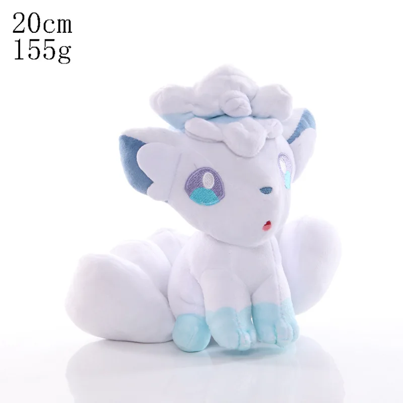 10pcs/lot 20cm Pokemon Vulpix Plush Toys Kawaii Alola Plush Doll Soft Stuffed Cartoon Animal Doll Birthday Gift For Kids