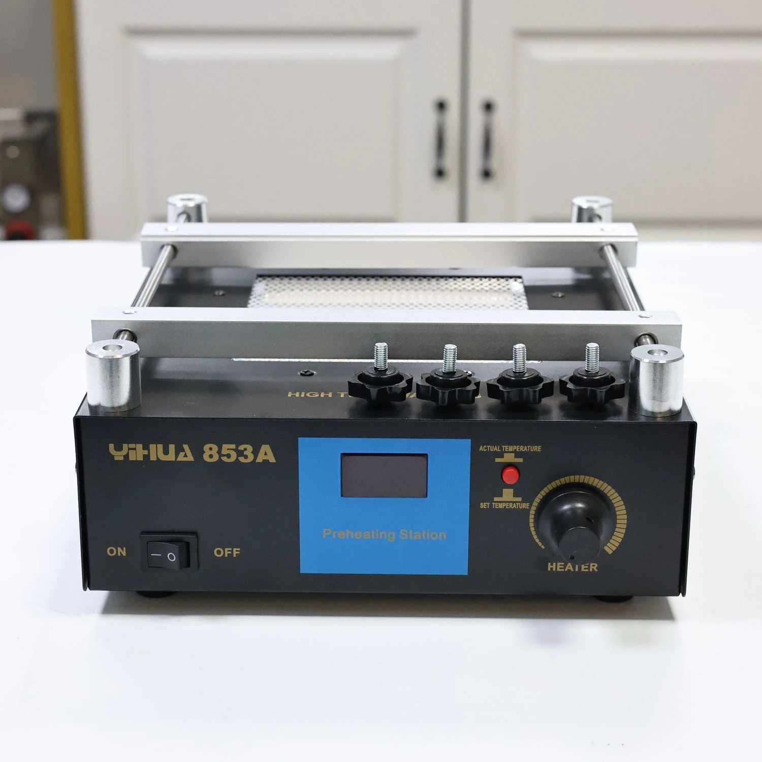 

YIHUA 853A ESD BGA Rework Station 450W Digital Display IR Preheat Preheating Soldering Station PCB Desoldering 110V 220V