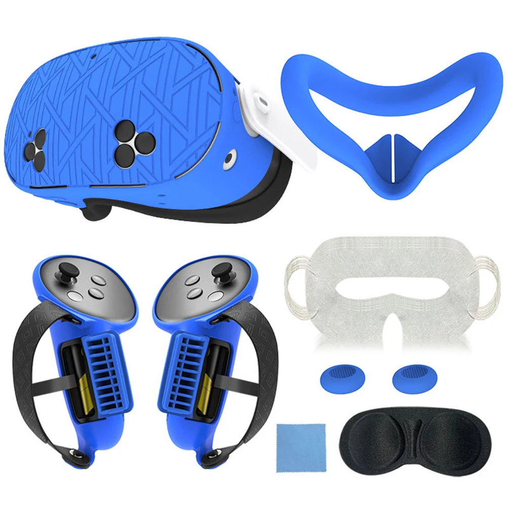 

Action Camera For Meta For Quest3s Silicone Protective Cover Set All-round Protection 7 In 1 Pad Vr Replacement Parts