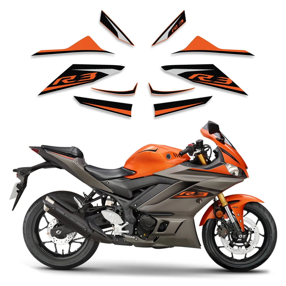 For YAMNAHA YZF R3 R25 R3 2019 2020 2021 2022  Motorcycle Accessories Fairing Sticker Whole Car Sticker Kit